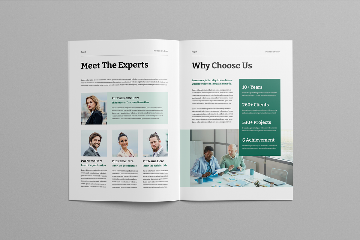 Brochure Template | Canva & InDesign, a Brochure Template by Leaflove (Photo 4 of 10)