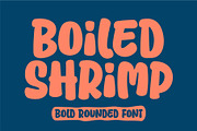 Boiled Shrimp - Bold Rounded font, a Handwritten Font by HanzelSpace Studio (Thumbnail 1 of 8)