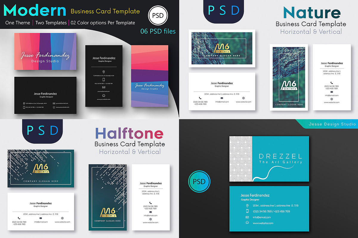 125 Business Card MEGA Bundle, a Business Card Template by M6 Gallery (Photo 27 of 33)