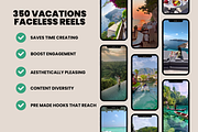 350 Beach Travel Canva Reels Videos, a Social Media Template by Design By Hira (Thumbnail 4 of 9)