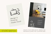 Interior Designer Architect Icons, an Outline Icon by CreativeWilderness (Thumbnail 5 of 11)