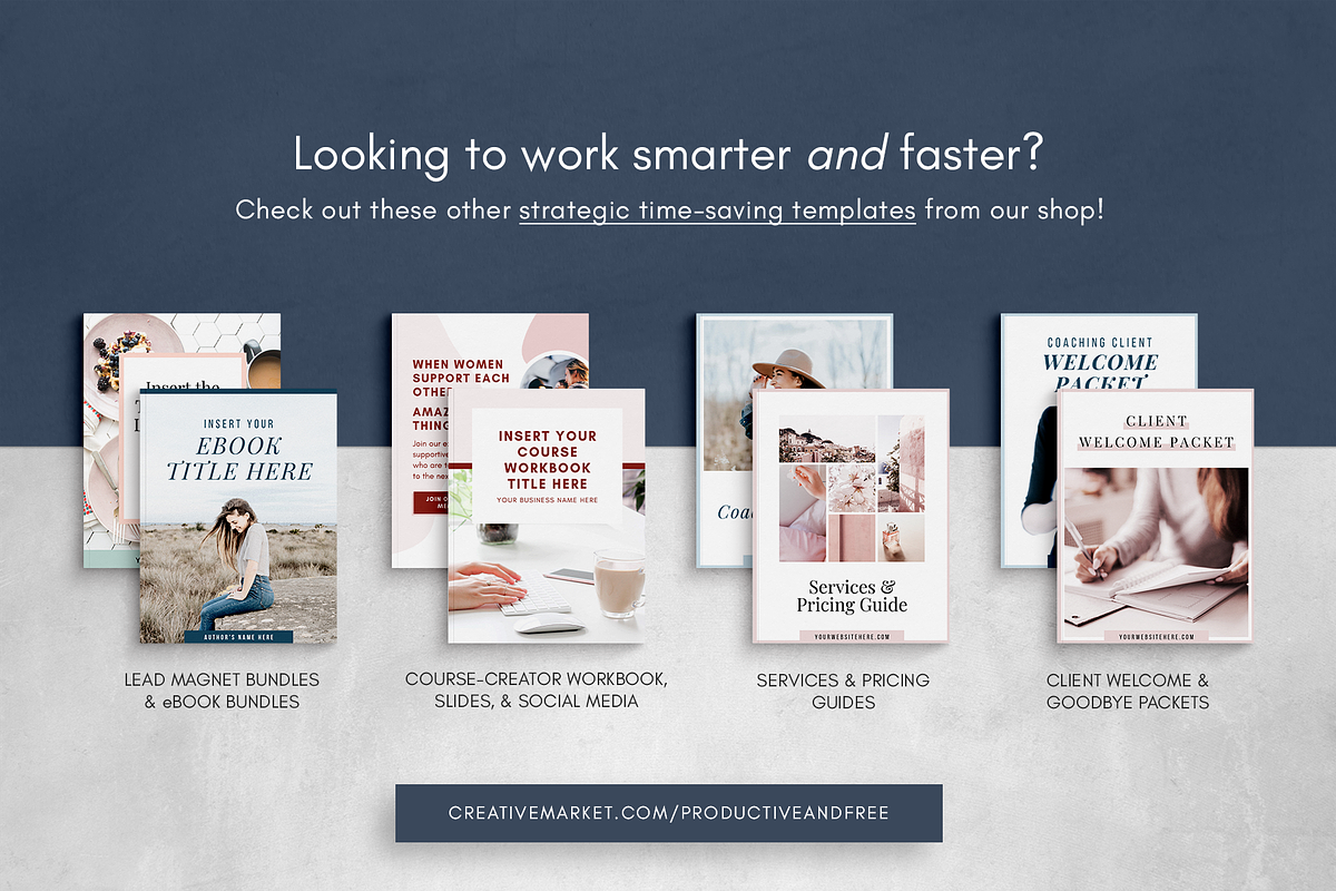 Canva E-book Template | 80+ Pages, a Magazine Template by ProductiveandFree (Photo 23 of 23)