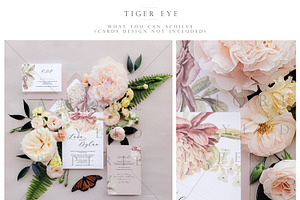 Styled Stationery Mock Up, Tiger Eye