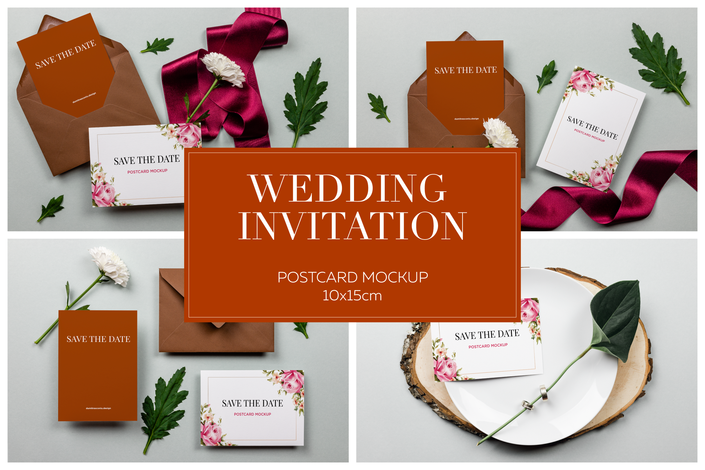 Wedding Postcard Invitation, a Print Template by dumitrasconiu.design