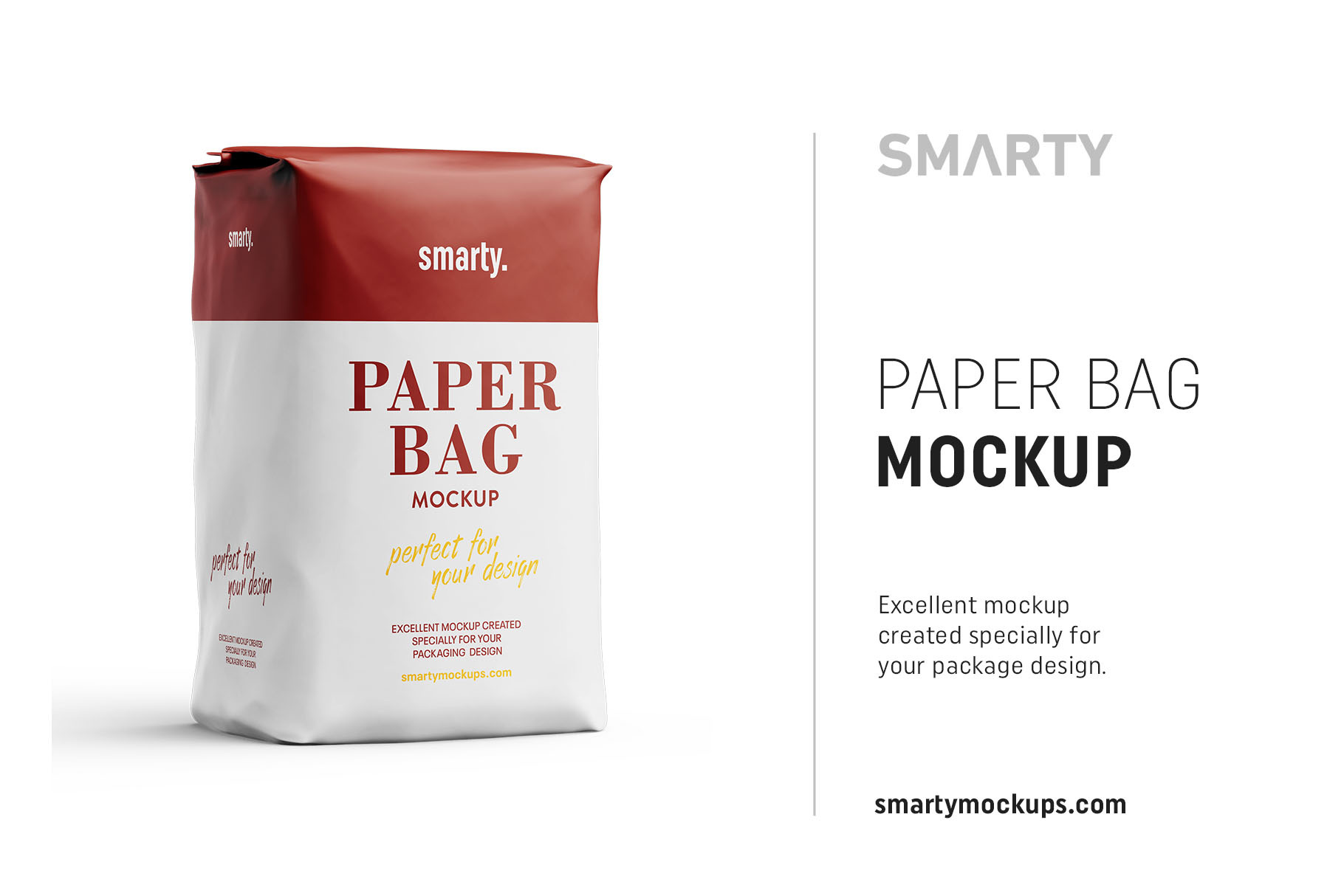 Paper bag mockup, a Packaging Mockup by Smarty Mockups