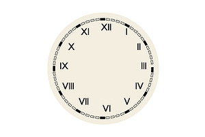 Retro round clock face, an Object Illustration by Things for designers