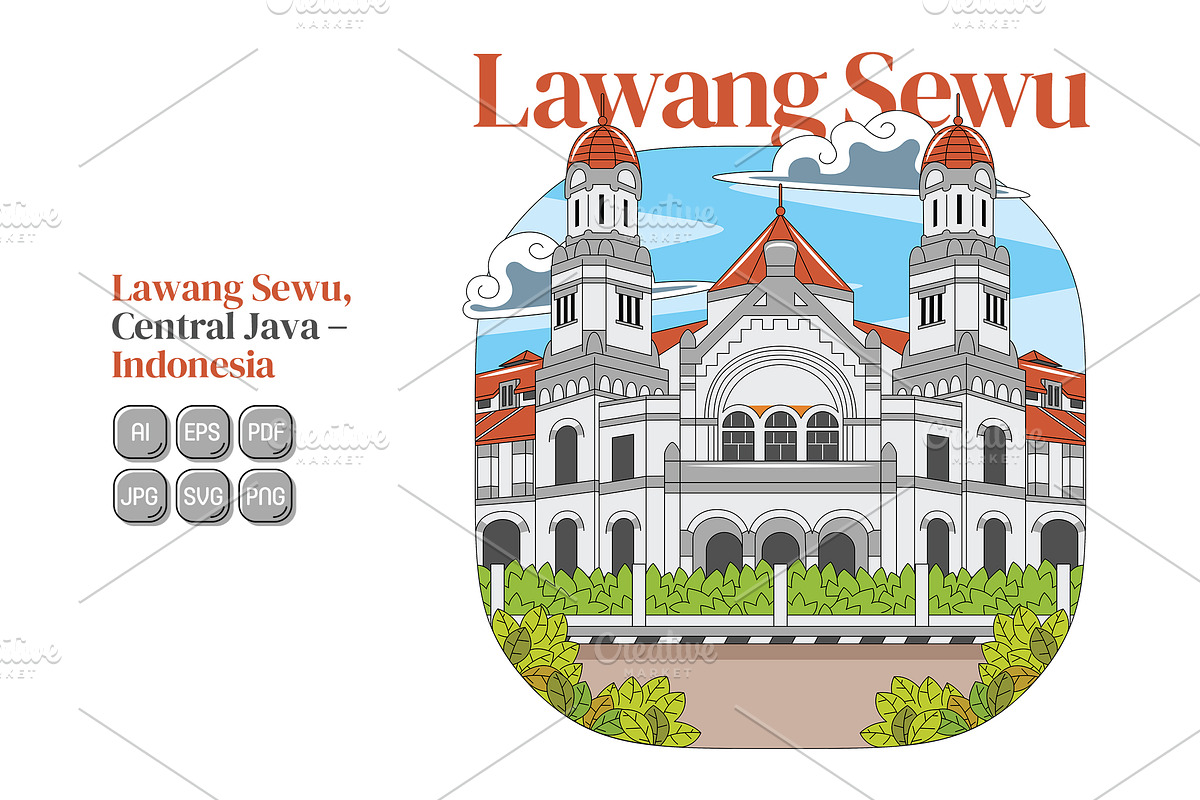 Indonesia Travel Vector Pack #03, an Illustration by MEDZ (Photo 3 of 7)