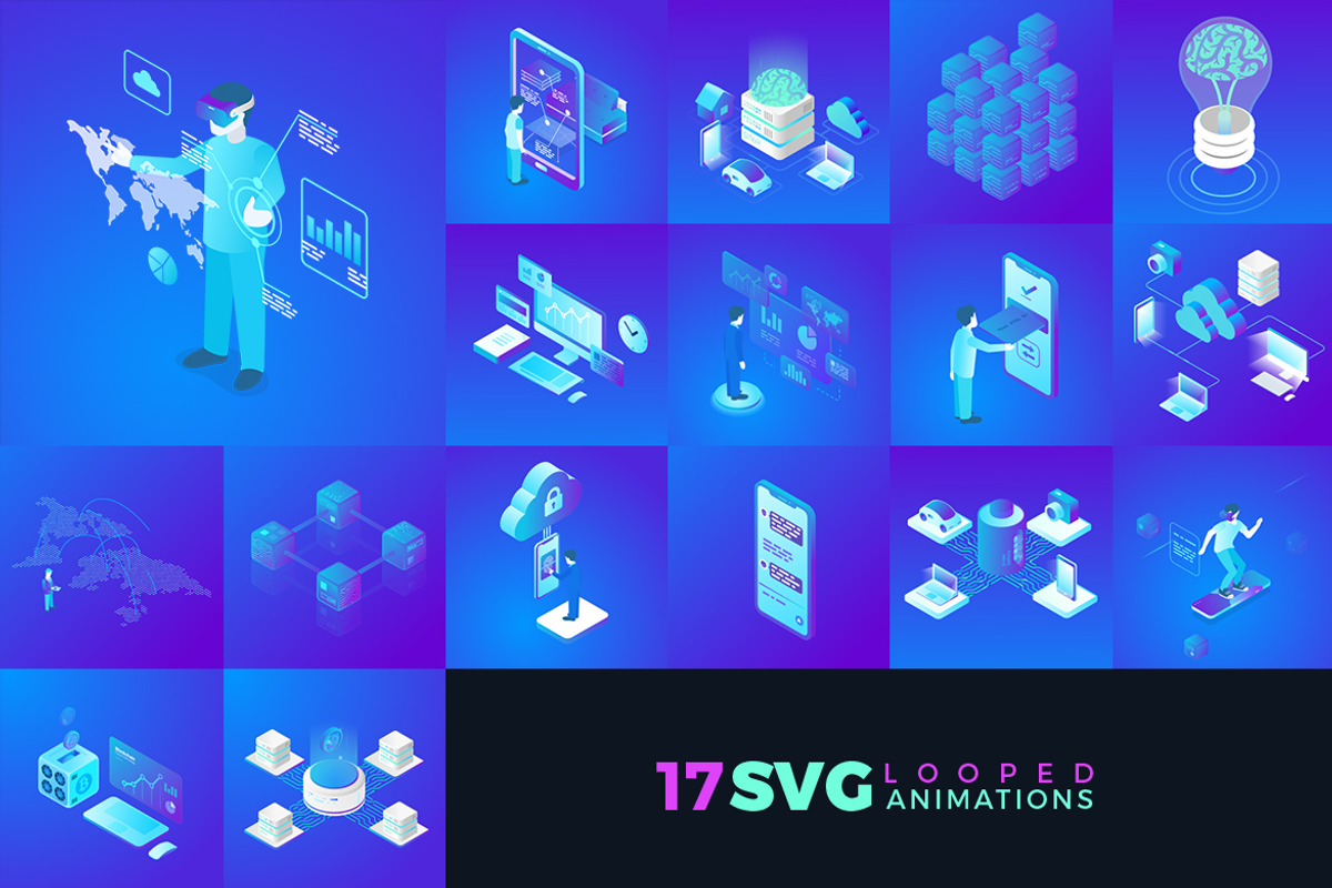 SVG Vector Animation Pack, a Graphic by Sentavio