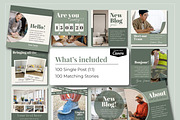 Pastel Green Instagram Template, a Social Media Template by Everyday Perfection (Thumbnail 4 of 8)