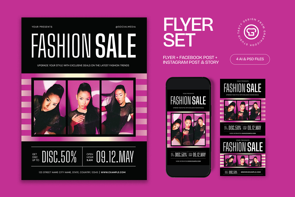 Fashion Sale Flyer, a Flyer Template by graphicook (Photo 1 of 3)