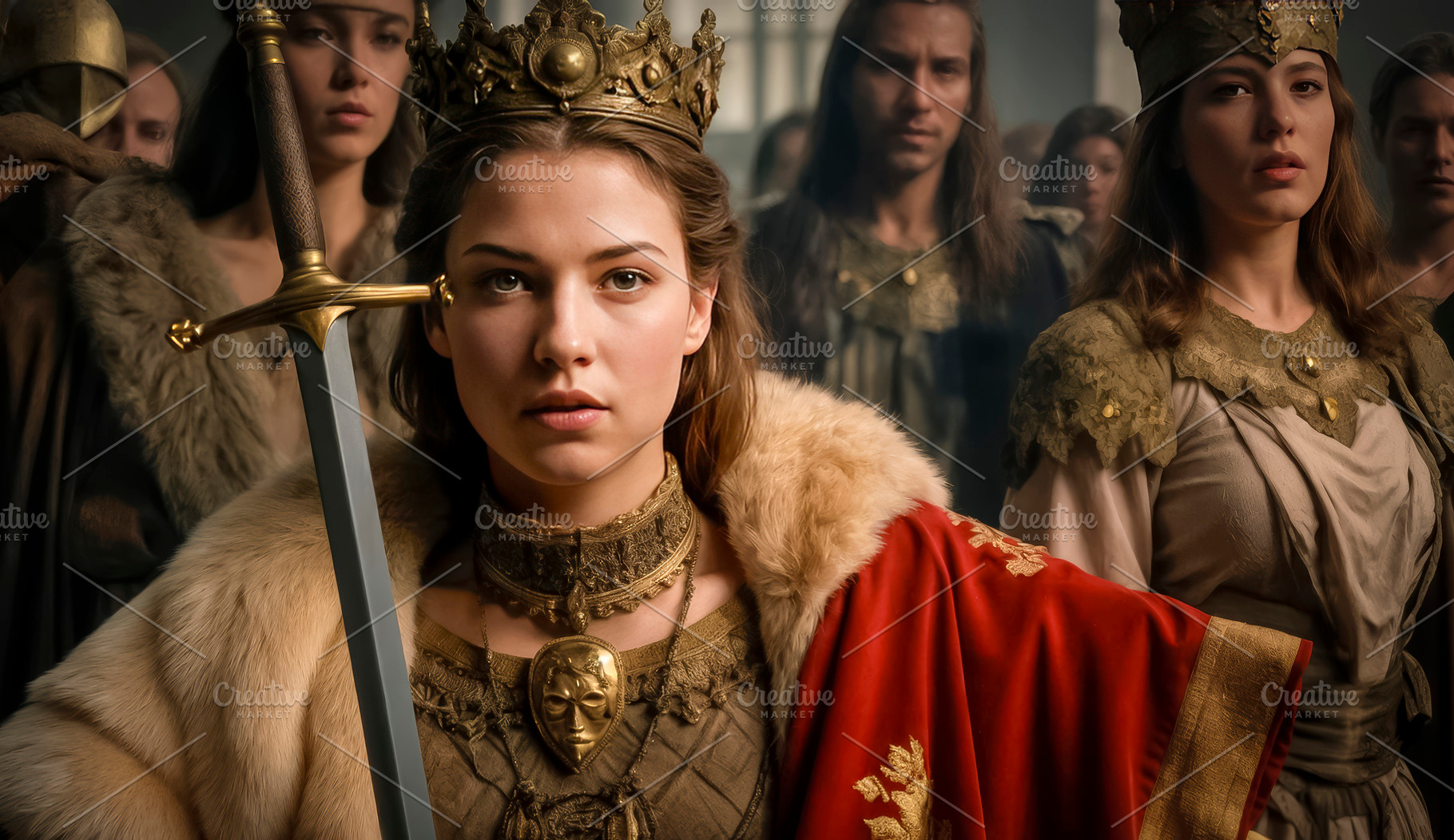 A high-born medieval princess i, a Person Photo by TatsianaSalauyova
