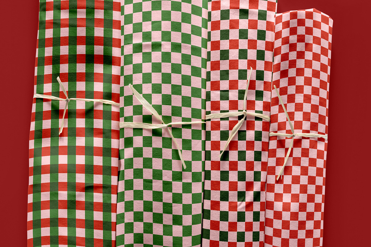 Christmas Check Patterns, a Pattern Graphic by Checks & Dots (Photo 2 of 5)
