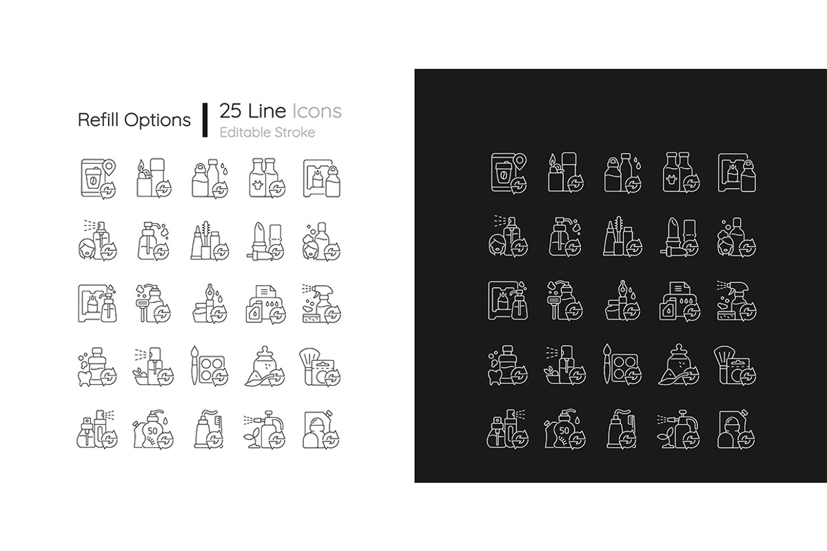 Environmental problems and solutions, an Outline Icon by IMG Visuals (Photo 10 of 23)