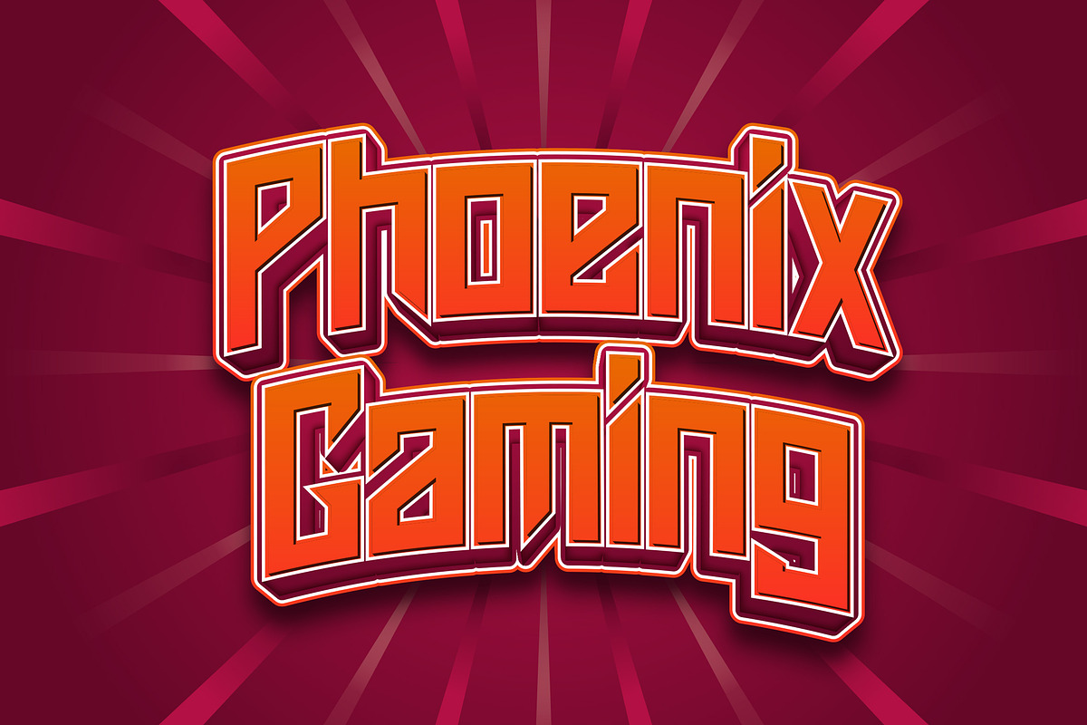 Phoenix Gaming - Futuristic Sans Fon, a Sans Serif Font by StringLabs (Photo 1 of 10)
