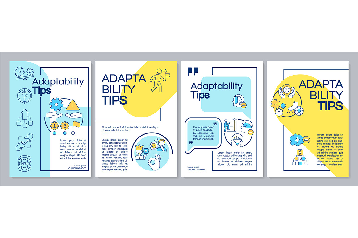 Adaptability tips brochure template, a Brochure Template by IMG Visuals