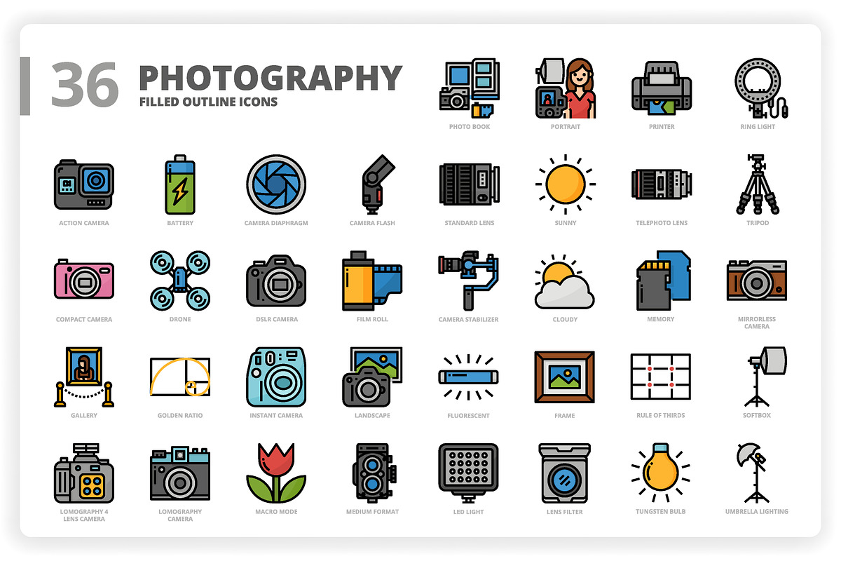 3,600 Icons x3 Styles, an Outline Icon by monkik (Photo 234 of 299)