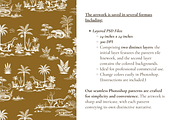 Dinosaur Illustrated Toile Pattern, a Background Graphic by Hughes Studio (Thumbnail 5 of 8)