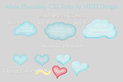 Adobe Photoshop CS2 Styles, a Layer Style Add-On by MDD Designs (Thumbnail 1 of 3)