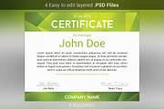 New Certificate Template, a Stationery Template by Krukowski Graphics (Thumbnail 3 of 3)
