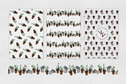 3 herbs in flowerpots watercolour, an Illustration by vivo e verde (Thumbnail 4 of 11)