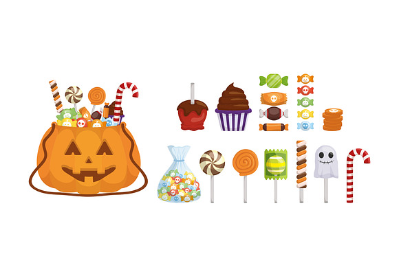 Halloween Candy Icons Set preview 2