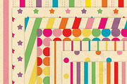 Retro Rainbow Background Paper, a Pattern Graphic by All is full of Love (Thumbnail 2 of 4)