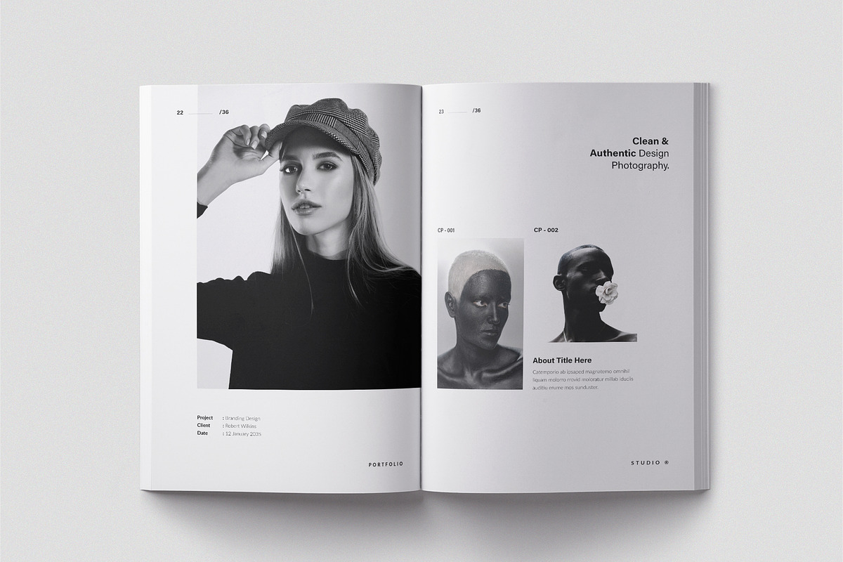 Photography Portfolio Template, a Brochure Template by TemplateFolio-Shop (Photo 10 of 17)