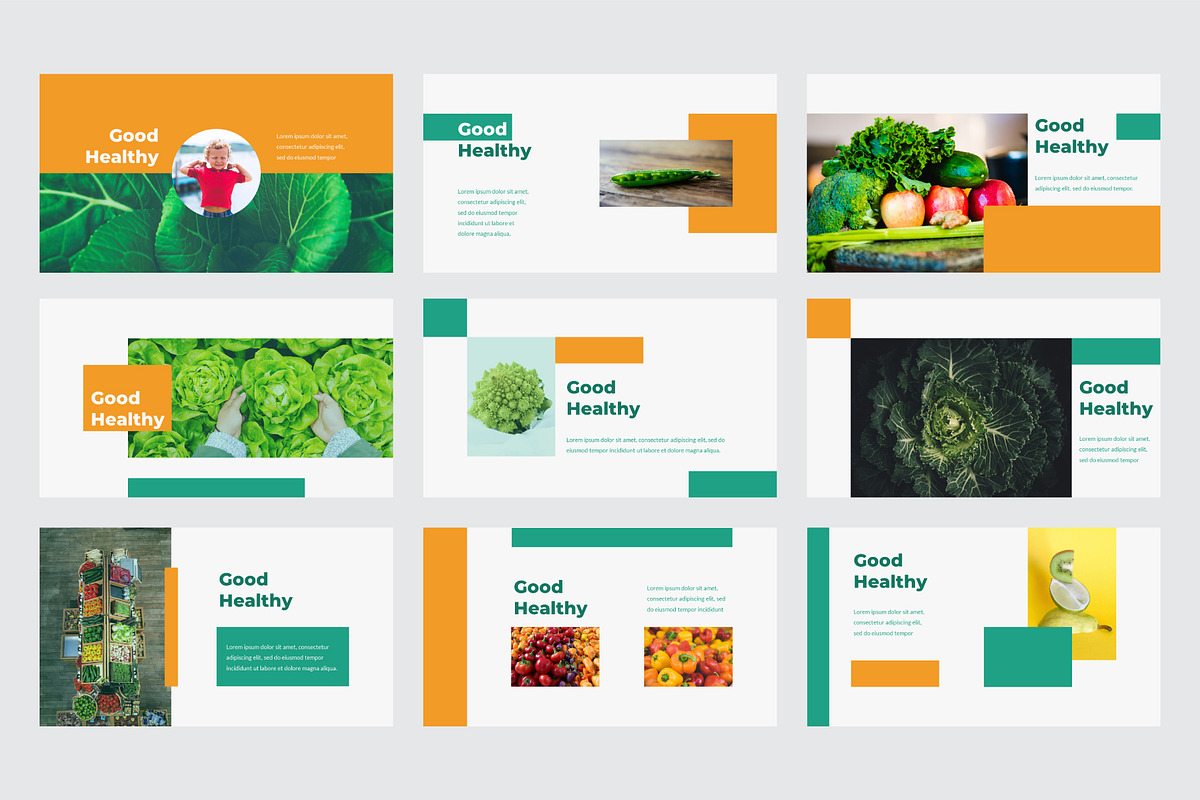 Good Healthy PowerPoint Template, a Presentation Template by Dankudraw