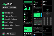 Mycash Mobile App UI kit, an UI Kit Template by Ahmed Rubel (Thumbnail 1 of 5)