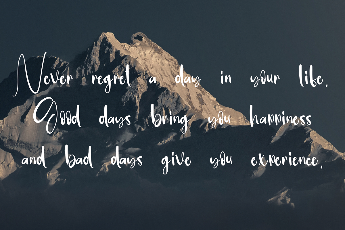 Backdrop | Script Font, a Script Font by Scratchones (Photo 3 of 8)