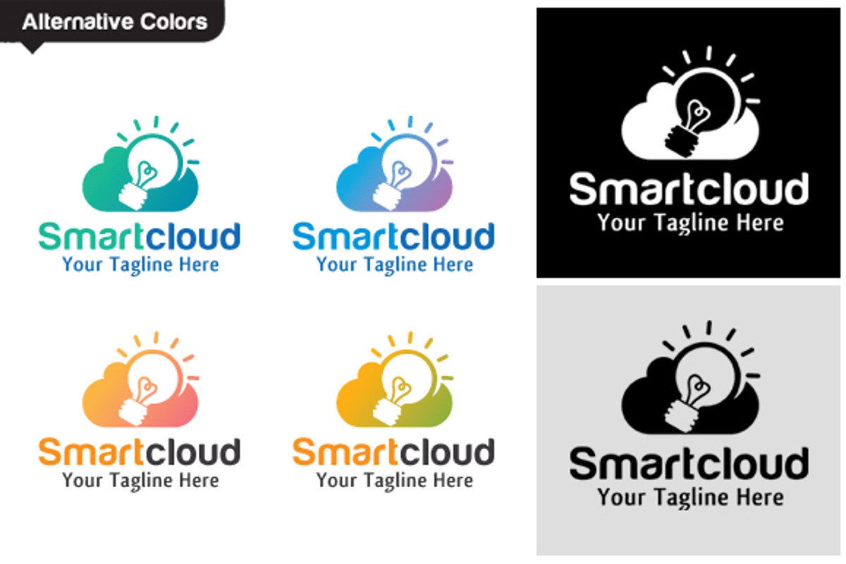 Smart Cloud Logo Design / icon, a Branding & Logo Template by gunaonedesign