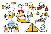 Cartoon tourism set 1., a Person Illustration by eka panova (Thumbnail 4 of 7)
