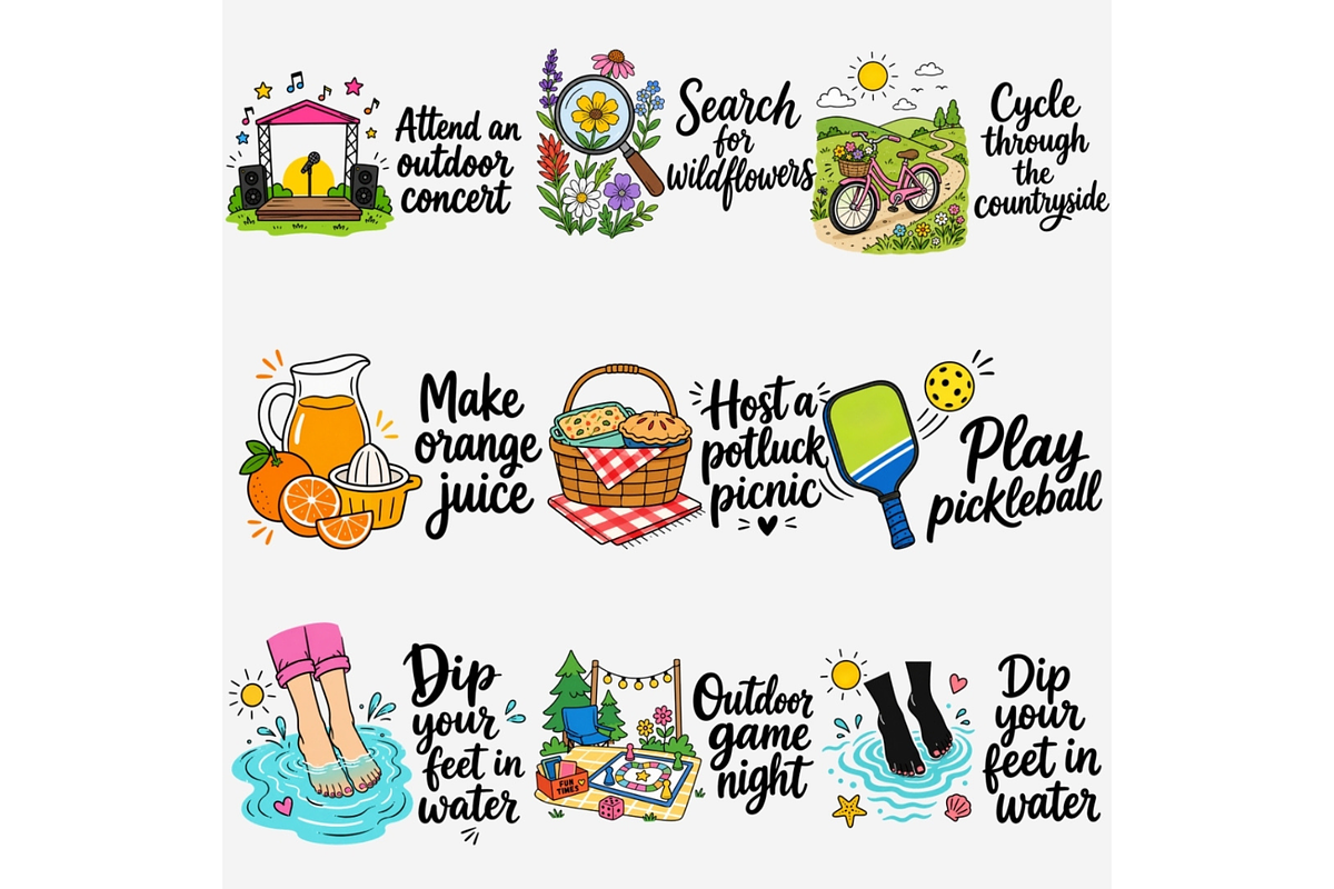 Summer Stickers Icons Clipart PNG, a Solid Icon by Tanya Kart (Photo 5 of 8)