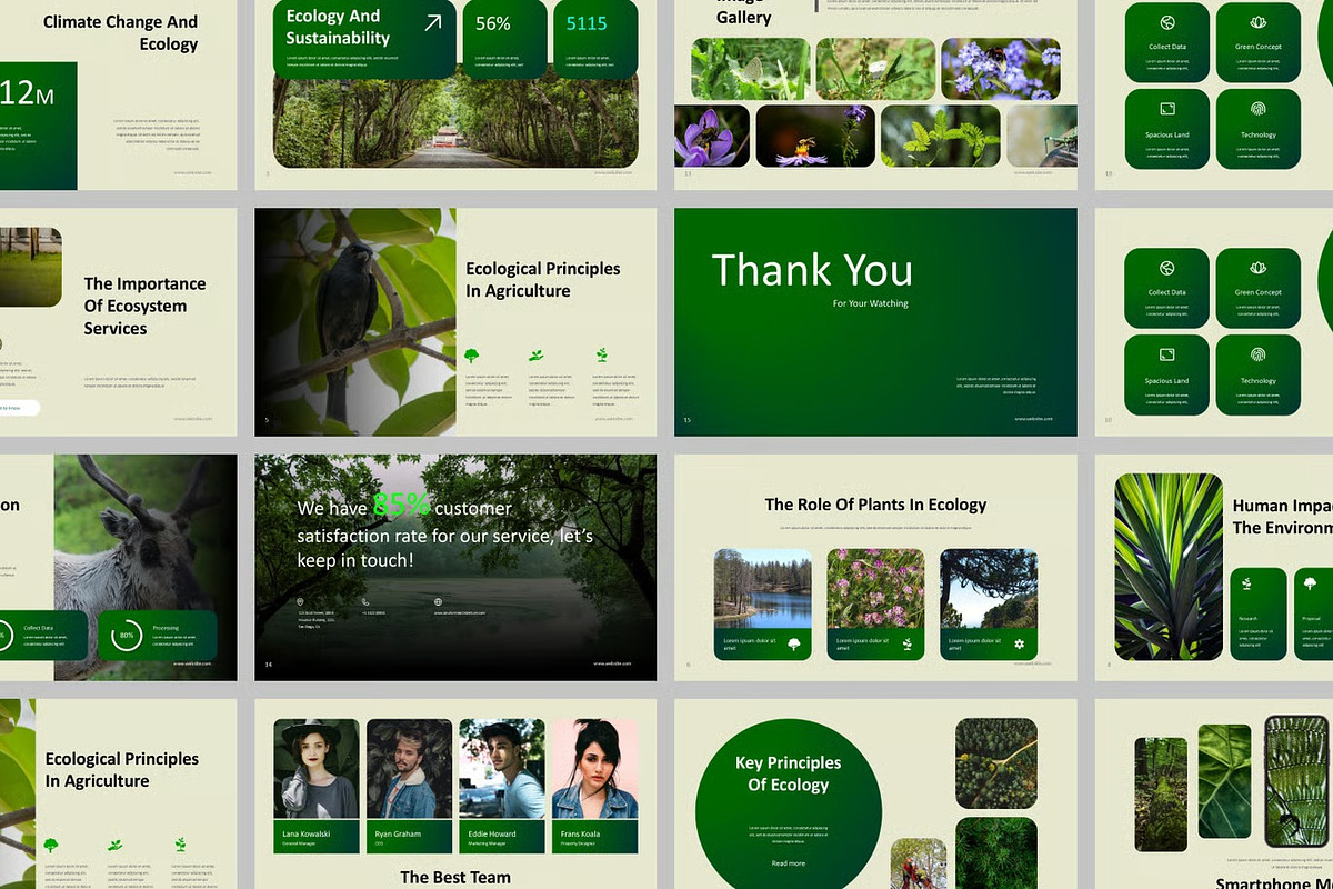 Ecology Environment Keynote Template, a Presentation Template by Fit-tee (Photo 2 of 2)