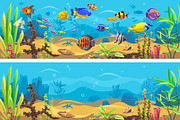 Seascape 2, a Decorative Illustration by Yulia Ogneva (Thumbnail 1 of 5)