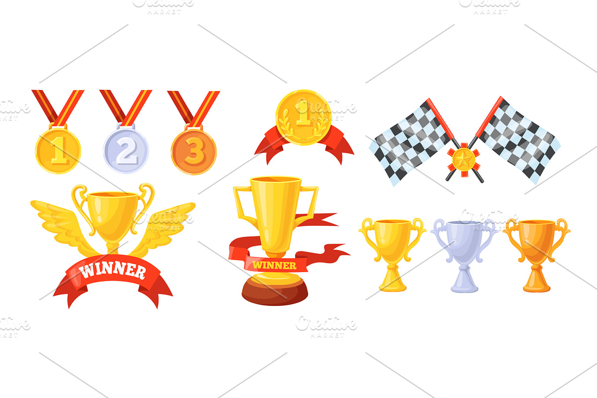 Race winner trophy. Racer winner, a Sport Illustration by Stock-Smart-Start