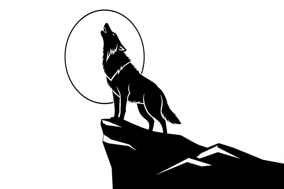 40 Wolf Moon Silhouette Vector Bundl, an Illustration by Amazin_art (Photo 23 of 41)
