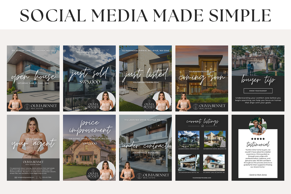 Real Estate Starter Kit Templates, a Marketing Template by BrandhavenStudio (Photo 6 of 14)