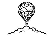 Hot Air Balloon Silhouette Bundle, an Object Illustration by Gaye Art (Thumbnail 3 of 31)