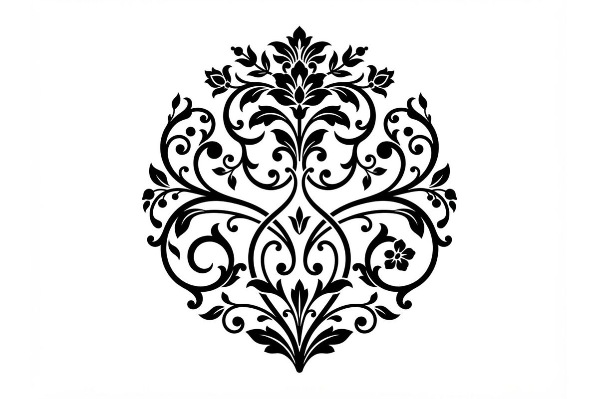 Elegant Symmetrical Floral Motifs, an Object Graphic by Creativeshirt (Photo 2 of 3)
