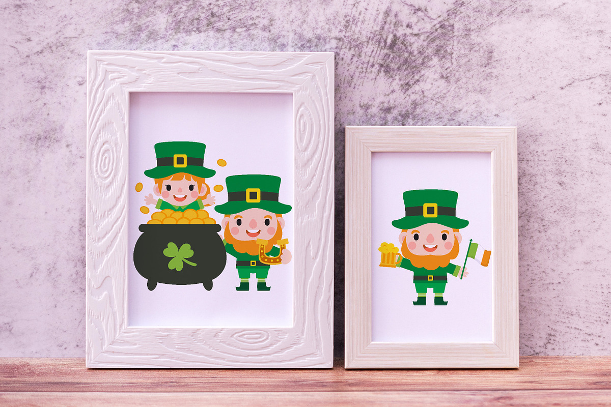 Happy Saint Patrick's Day Clipart, a Person Illustration by Noey smiley (Photo 7 of 10)