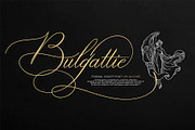 Bulgattie, a Script Font by Alcode (Thumbnail 1 of 11)