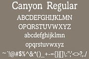 Canyon - Font in Three Styles, a Font by Blue Line Design (Thumbnail 2 of 4)