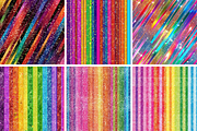 Rainbow Stripes Seamless Patterns, a Pattern Graphic by PrintablesByFranklyn (Thumbnail 4 of 4)
