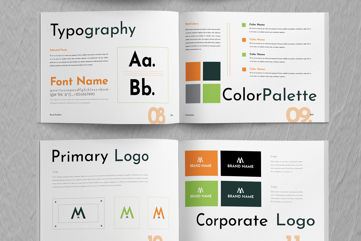 Brand Guideline Layout, a Brochure Template by ContestDesign (Photo 4 of 5)