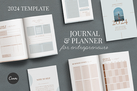 2024 Journal Planner Canva Template