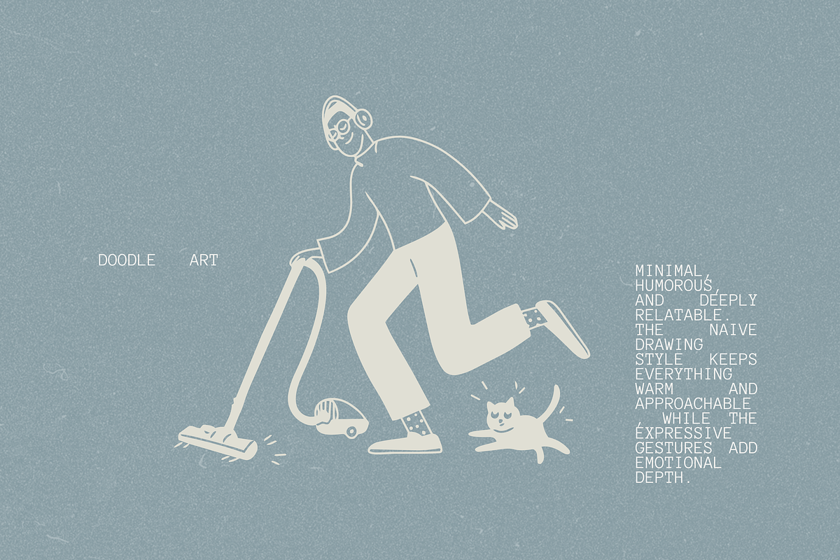 Everyday People: Hand-Drawn Line Art, a Person Illustration by Veyla (Photo 8 of 14)
