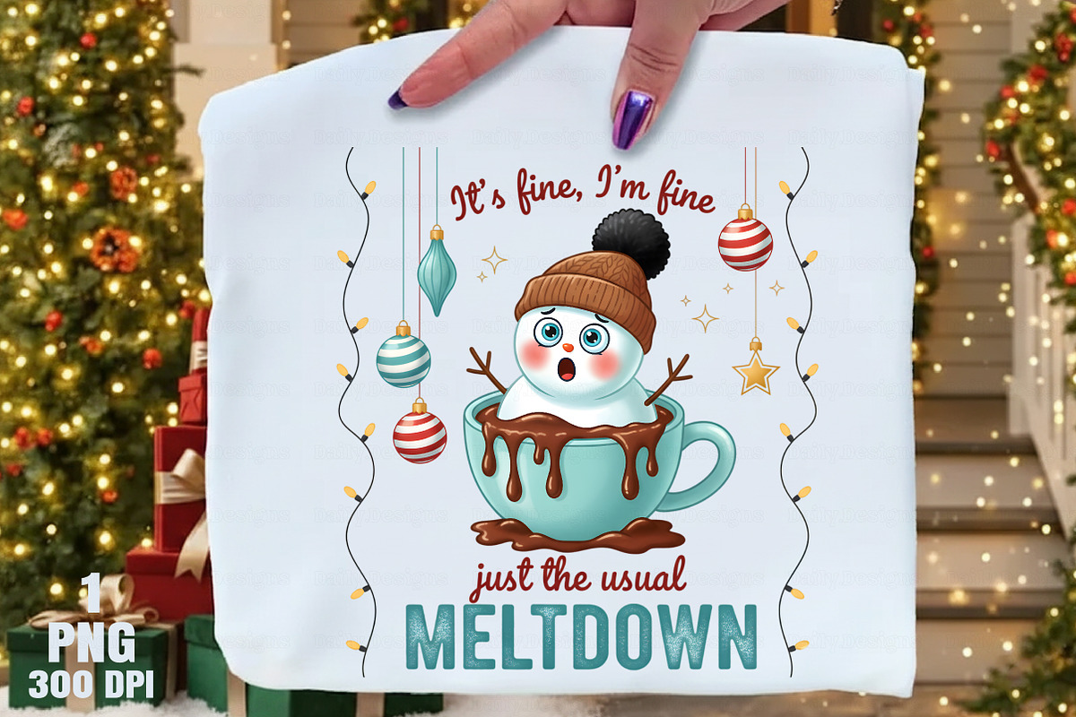 Funny Christmas Snowman Png, an Illustration by Daily.Designs (Photo 7 of 10)