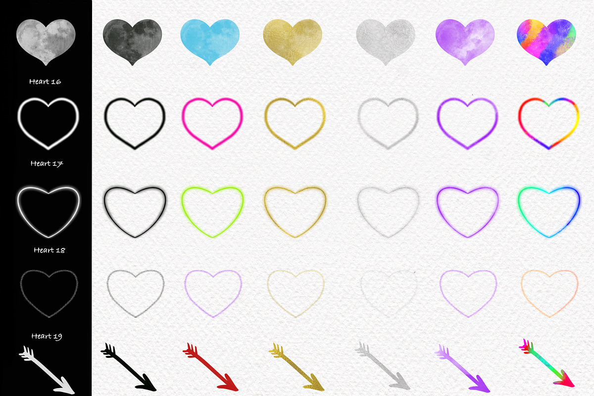 Valentine's Procreate Stamp Brushes, a Shape Add-On by Ducatum (Photo 5 of 9)