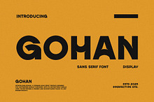 Gohan Modern Futuristic Sans Serif